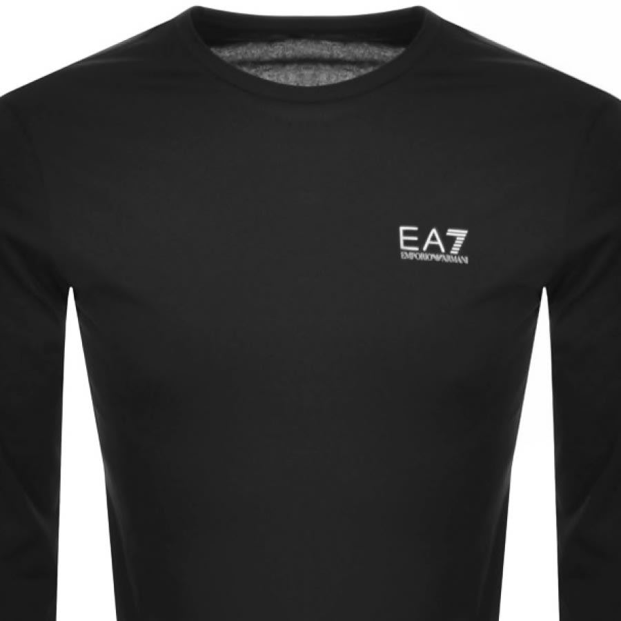 Alternative Image for ProductEA7 Emporio Armani Long Sleeved Core T Shirt Black2